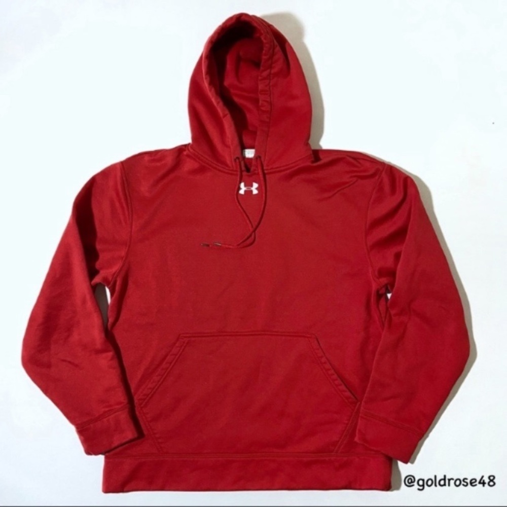 Under Armour Performance Fleece Hoody in red 1000428